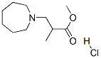 methyl hexahydro-alpha-methyl-1H-azepine-1-propionate hydrochloride Struktur