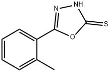 5-(o-Tolyl)-1,3,4-oxadiazole-2-thiol, 96% Struktur