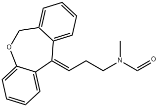(E)-N-DesMethyl-N-forMyl Doxepin 化学構造式