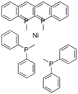 TETRAKIS(METHYLDIPHENYLPHOSPHINE)NICKEL (0) Struktur