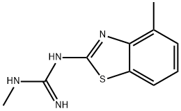 Guanidine, 1-methyl-3-(4-methyl-2-benzothiazolyl)- (8CI),25039-64-9,结构式