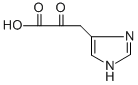 3-(4-Imidazolyl)-2-oxopropionic acid 化学構造式