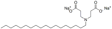 N-(2-カルボキシエチル)-N-オクタデシル-β-アラニン1-ナトリウム 化学構造式