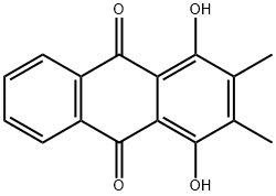 1,4-DIHYDROXY-2,3-DIMETHYLANTHRAQUINONE Struktur