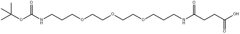 17-氧代-6,9,12-三氧杂-2,16-二氮杂二十烷二酸 1-(1,1-二甲基乙基)酯,250612-31-8,结构式