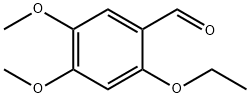 Benzaldehyde, 2-ethoxy-4,5-dimethoxy- (9CI) 化学構造式