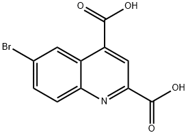 6-BroMoquinoline-2,4-dicarboxylic acid Struktur