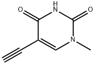 2,4(1H,3H)-Pyrimidinedione, 5-ethynyl-1-methyl- (9CI) Struktur