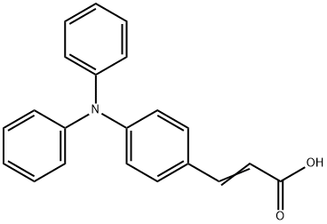3-[4-(Diphenylamino)phenyl]propenoic acid Struktur