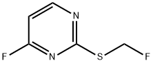 Pyrimidine, 4-fluoro-2-[(fluoromethyl)thio]- (9CI) 结构式