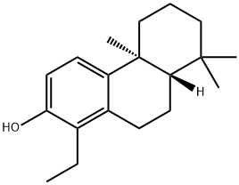 2-Phenanthrenol, 1-ethyl-4b,5,6,7,8,8a,9,10-octahydro-4b,8,8-trimethyl-, (4bS,8aS)- 结构式