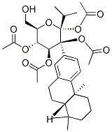 .alpha.-D-Mannopyranoside, (4bS,8aS)-4b,5,6,7,8,8a,9,10-octahydro-4b,8,8-trimethyl-1-(1-methylethyl)-2-phenanthrenyl, tetraacetate Struktur