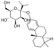 .alpha.-D-Mannopyranoside, (4bS,8aS)-4b,5,6,7,8,8a,9,10-octahydro-4b,8,8-trimethyl-1-(1-methylethyl)-2-phenanthrenyl 化学構造式