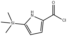 1H-Pyrrole-2-carbonyl chloride, 5-(trimethylsilyl)- (9CI) Struktur