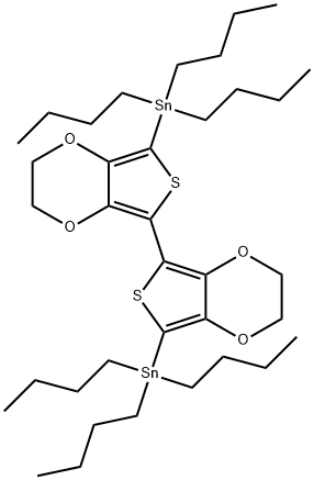 5-(TRIBUTYLSTANNYL)-7-(5-(TRIBUTYLSTANNYL)-2,3-DIHYDROTHIENO[3,4-B][1,4]DIOXIN-7-YL)-2,3-DIHYDROTHIENE Structure