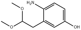 4-AMINO-3-(2,2-DIMETHOXY-ETHYL)-PHENOL Structure