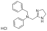 盐酸安他唑啉,2508-72-7,结构式