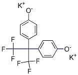 dipotassium 4,4'-[2,2,2-trifluoro-1-(trifluoromethyl)ethylidene]diphenolate  Structure