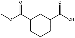 (+-)-cis-cyclohexane-1,3-dicarboxylic acid monomethyl ester Struktur