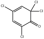 2,2,4,6-Tetrachloro-3,5-cyclohexadien-1-one 结构式