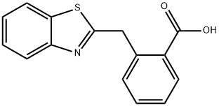 2-(1,3-苯并噻唑-2-基甲基)苯甲酸,25108-21-8,结构式