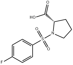 1-(4-Fluorobenzenesulfonyl)pyrrolidine-2-carboxylic acid Structure