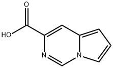 ピロロ[1,2-C]ピリミジン-3-カルボン酸 化学構造式