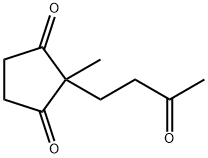 2-Methyl-2-(3-oxobutyl)cyclopentane-1,3-dione Struktur