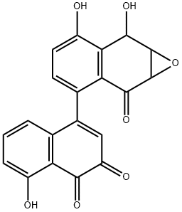 25129-78-6 8-Hydroxy-4-(1a,2,7,7a-tetrahydro-6,7-dihydroxy-2-oxonaphth[2,3-b]oxiren-3-yl)-1,2-naphthoquinone