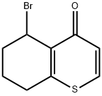 5‐ブロモ‐6,7‐ジヒドロベンゾ[B]チオフェン‐4(5H)‐オン 化学構造式