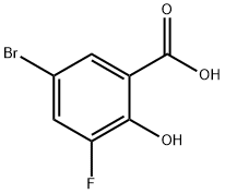 5-Bromo-3-fluorosalicylic acid, 4-Bromo-2-carboxy-6-fluorophenol Structure