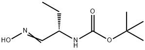 Carbamic acid, [(1S)-1-[(hydroxyimino)methyl]propyl]-, 1,1-dimethylethyl ester 化学構造式