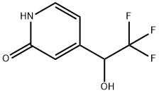 2(1H)-Pyridinone, 4-(2,2,2-trifluoro-1-hydroxyethyl)- (9CI) 化学構造式
