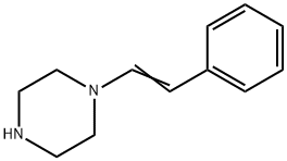 1-フェニル-2-ピペラジノエテン 化学構造式