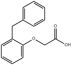 (2-BENZYL-PHENOXY)-ACETIC ACID 化学構造式