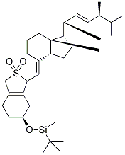 (3S)-tert-Butyldimethylsilyl Vitamin D2 SO2 Adduct (Mixture of Diastereomers) Struktur
