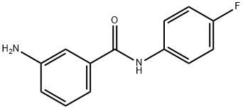 3-AMINO-N-(4-FLUOROPHENYL)BENZAMIDE 结构式