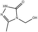 3H-1,2,4-Triazol-3-one, 2,4-dihydro-4-(hydroxymethyl)-5-methyl- (9CI) 结构式