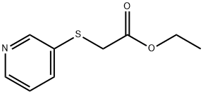 Acetic acid, (3-pyridinylthio)-, ethyl ester (9CI) 化学構造式