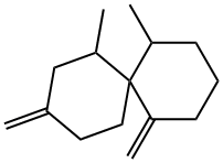 1,11-Dimethyl-5,9-bis(methylene)spiro[5.5]undecane,25146-25-2,结构式