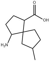Spiro[4.4]nonane-1-carboxylic acid, 4-amino-7-methyl- (9CI) Structure