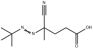 4-シアノ-4-[(1,1-ジメチルエチル)アゾ]ペンタン酸 化学構造式