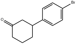 3-(4-ブロモフェニル)シクロヘキサノン 化学構造式