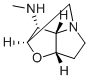 (2R,3aβ,6aβ)-ヘキサヒドロ-N-メチル-2α,4α-メタノ-4H-フロ[3,2-b]ピロール-3α-アミン 化学構造式