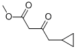 3-オキソ-4-シクロプロピルブタン酸メチル 化学構造式