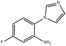 5-フルオロ-2-(1H-イミダゾール-1-イル)アニリン 化学構造式