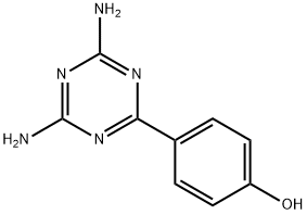 4-(4,6-DIAMINO-1,3,5-TRIAZIN-2-YL)PHENOL Structure