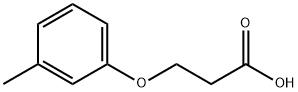 3-(3-メチルフェノキシ)プロパン酸 化学構造式