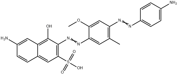 25180-12-5 6-amino-3-[[4-[(4-aminophenyl)azo]-6-methoxy-m-tolyl]azo]-4-hydroxynaphthalene-2-sulphonic acid 