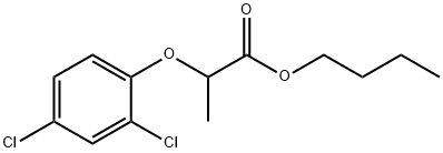 2-(2,4-ジクロロフェノキシ)プロパン酸ブチル 化学構造式